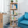 360° Rotating Children's Bookshelf: Floor-Standing, Desktop Pine Wood Storage Rack