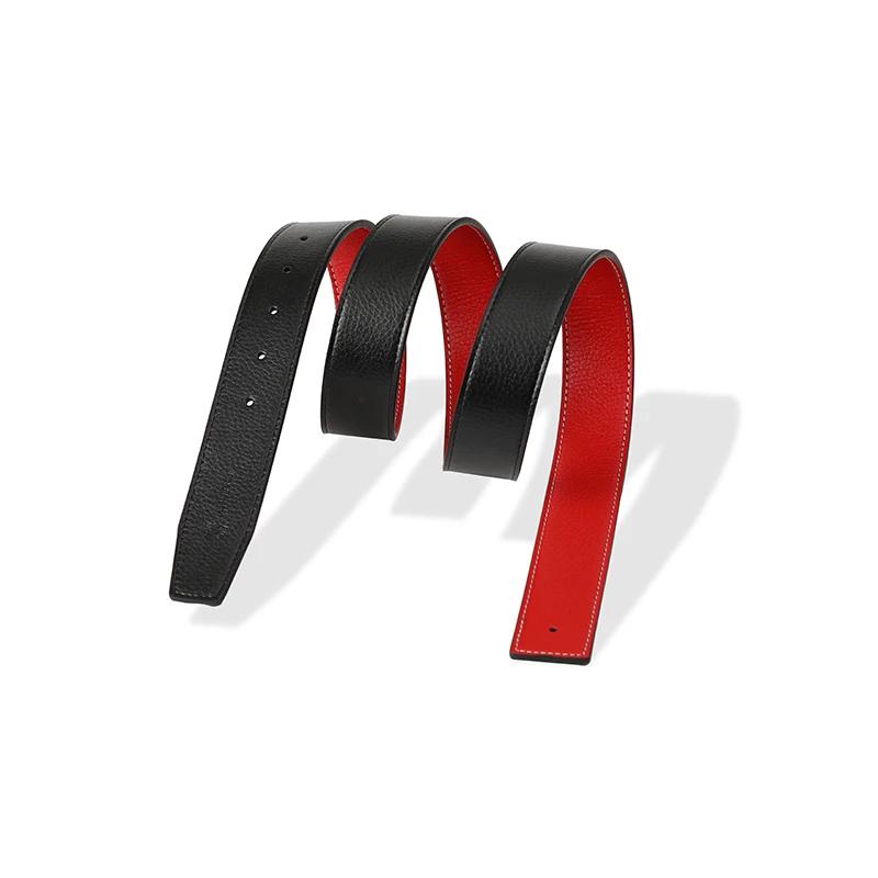 Herren Hochwertige Dornlose Gürtel Glatte Schnalle Männliche Gürtel ohne Schnalle Luxusmarke Gürtel Ohne Schnalle PU-Leder Gürtelbund Ohne Schnalle 3,8 cm