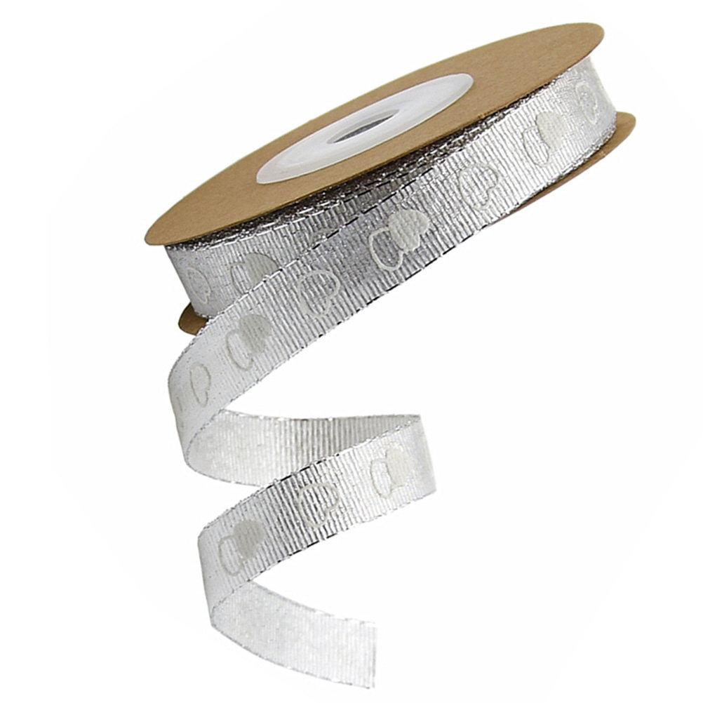 Romantic Heart Printed Ribbon 10m Length Perfect for Valentine's Gifts Wrapping and Wedding Decorations Ribbon