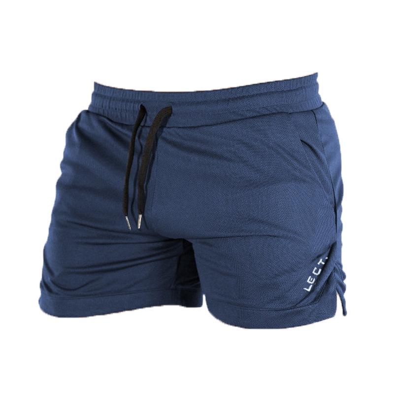 Heren Sneldrogende Elastische Hardloopshorts: Ademend, Driekwartlengte voor Marathon, Sportschool, Squats en Training.