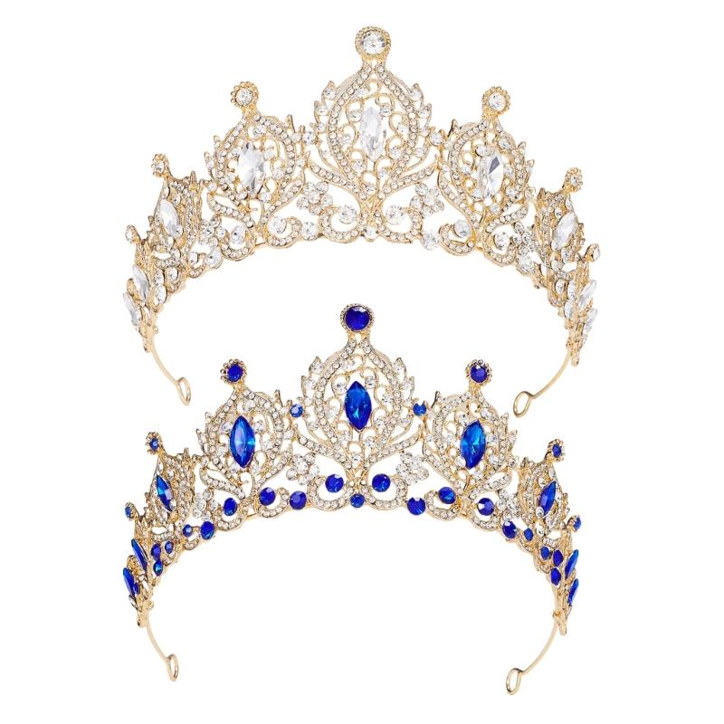 Delicate Tiaras Birthday Headbands Elegant Hairbands for Girls Wedding Party Photo Props Headwear Crown