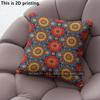 Bohemian Style Ethnic Digital Print Pillow Covers Pattern Cushion Cover Suitable For Sofa Bedroom Car Pillow Cover