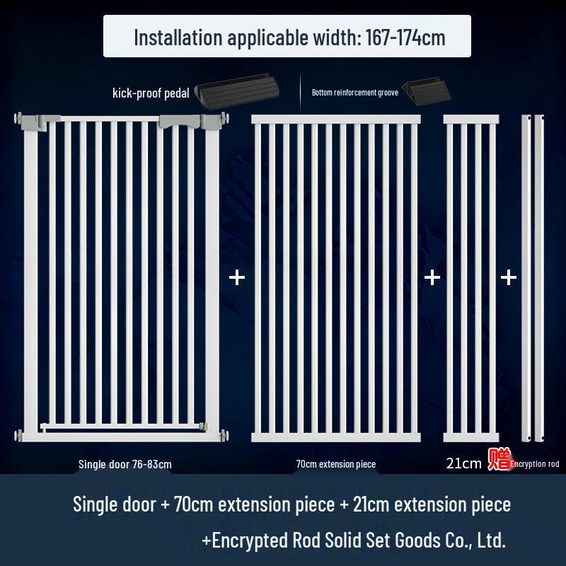 Cat Door Barrier: Auto-Close Pet Gate for Indoor, Balcony, or Stairway - No Drilling Needed