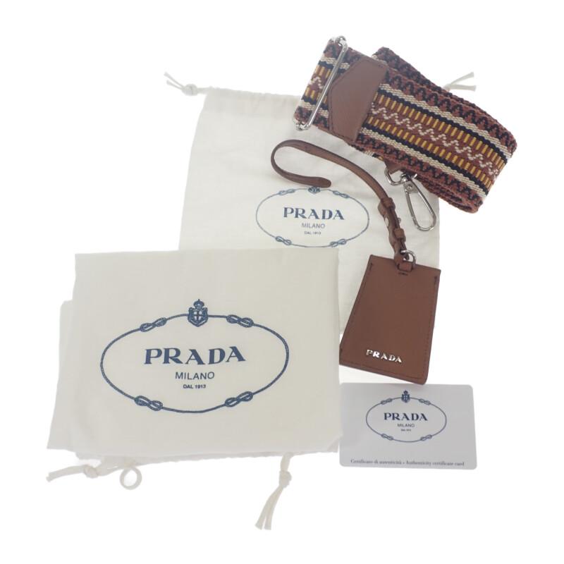 PRADA  1BA212_2DID_F0B7K_V_POO Handbag black/Brown canvas/leather Women