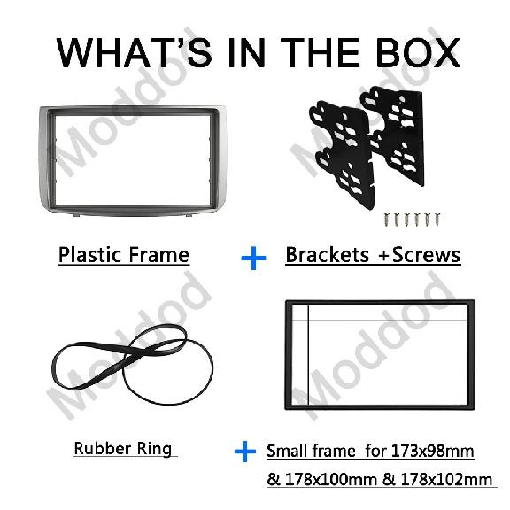 Double Din Facia for Alfa Romeo 147 Radio DVD Stereo CD Panel Dash Mounting Installation Trim Fascia Kit Face Frame Bezel