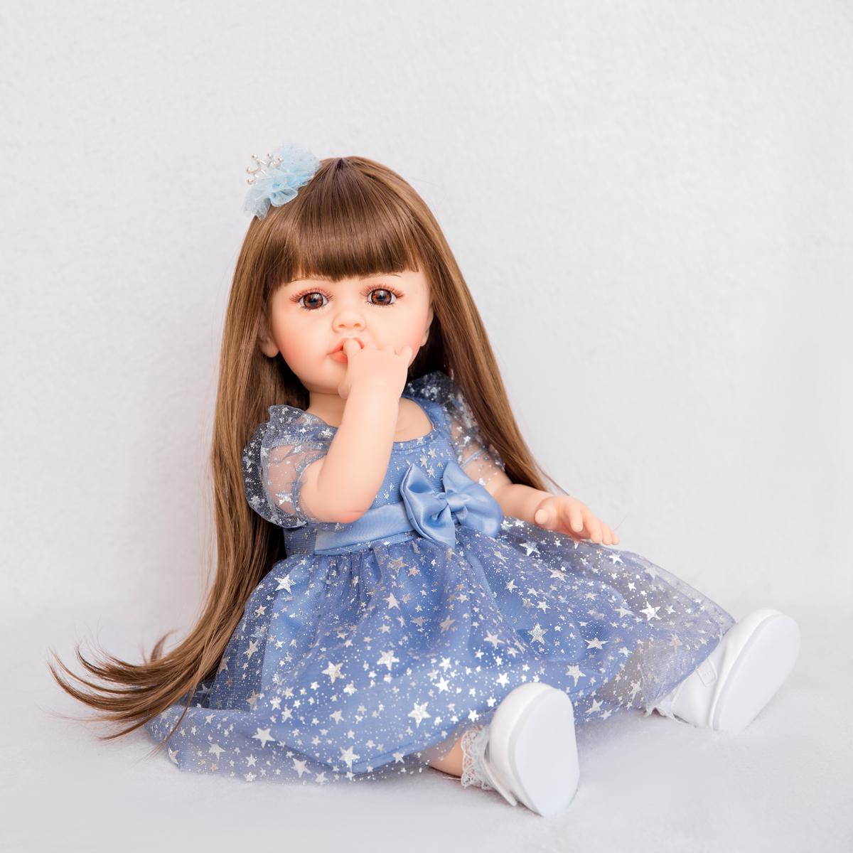 KEIUMI Bebe Reborn Dolls 55 см Водонепроницаемая силиконовая полностью виниловая кукла — фото 5