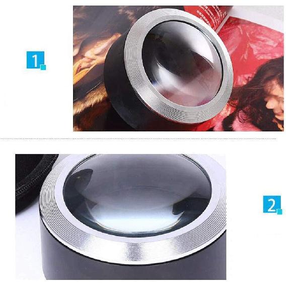 75mm Acrylic Paperweight Reading Magnifying Glass,Dome Magnifier,Paperweight Optical Half Ball Lens,10X