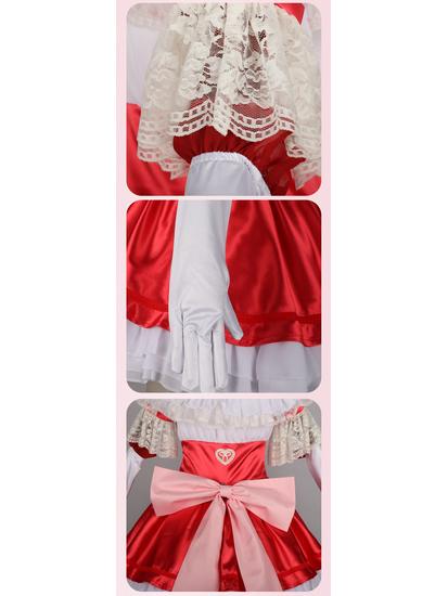 Puella Magi Madoka Magica Noc Walpurgii Różowa Suknia Balowa Zestaw Kostiumowy dla Kobiet