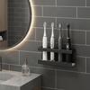 Support de brosse à dents électrique en plastique Étagère de rangement peu encombrante Organisateur de salle de bain pour salle de bain