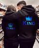King & Queen Valentine's Day Couple Hoodies