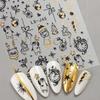 1PC Countdown Clock Design Champagne Baubles Shiny Glitter Sliders For 3D Nail Stickers Abstract  Fall Nail Decorations