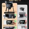 Portable Wood-Burning Stove for Home and Outdoor Use - Large Wok Stand, Clay Pot Compatible, Ideal for Rural Areas and Camping