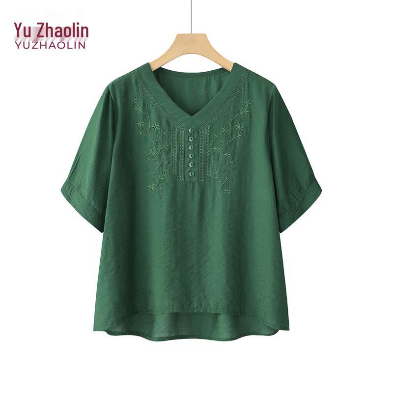 YUZHAOLIN Women s Summer Short Sleeve Top & Set 4XL