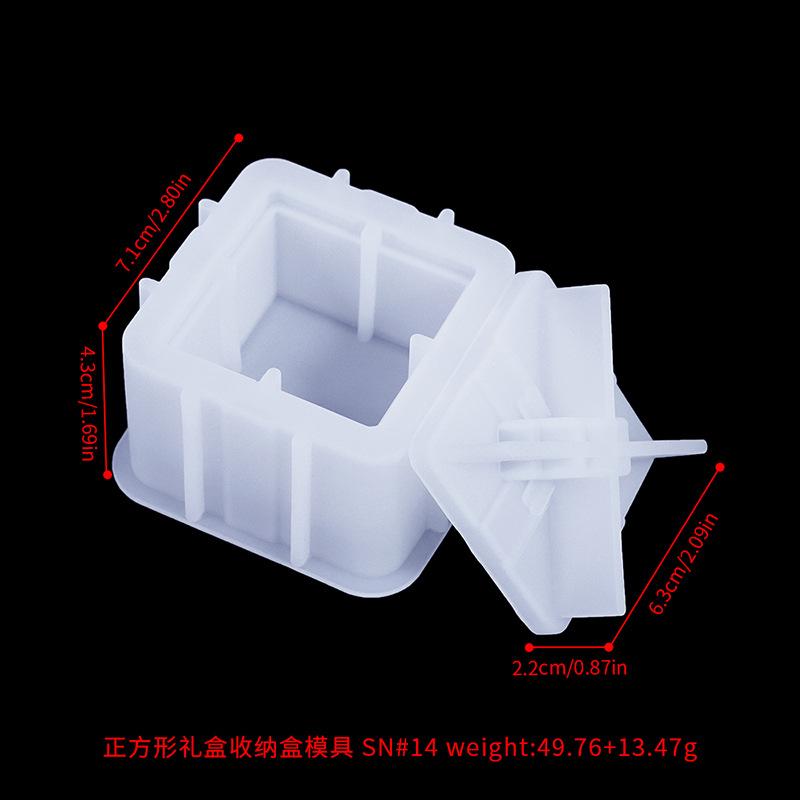 Matriță Gips Matriță Rășină Alimentară Matriță Cutie Cadou Crăciun Ușor de Îndepărtat Pentru Proiecte DIY Soluție de Depozitare Fabricare Lumânări