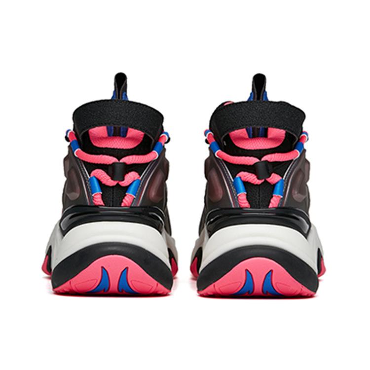 Anta Casual Shoes Men's Mid Top Black/Palace Blue/Fluorescent Digital Pink 912218090-2