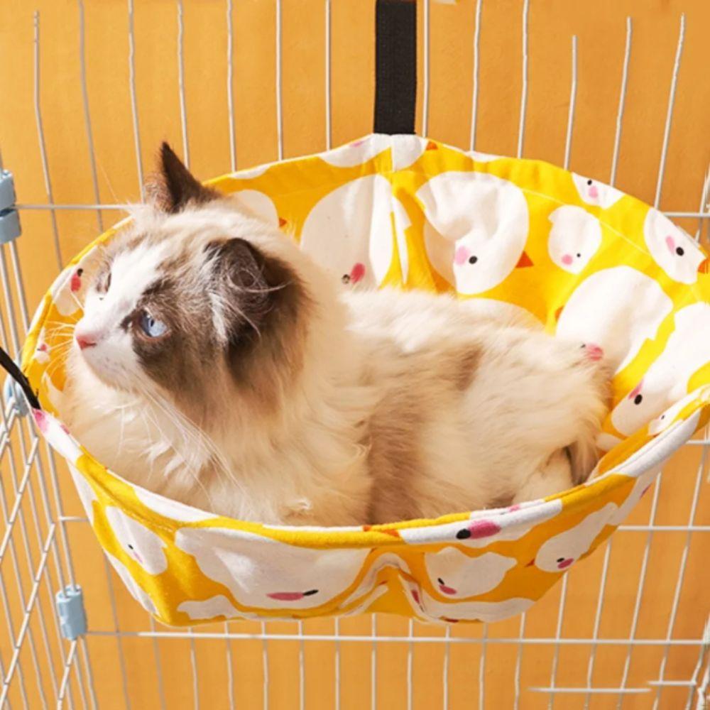 Chew-Proof Fabric All-Season Cat Hammock Winter Velvet Indoor Cat Bed  Indoor Cats