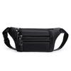 Crossbody Bag Men's Multi-Layer PU Shoulder Bag Business Chest Bag Commuter Waist Bag