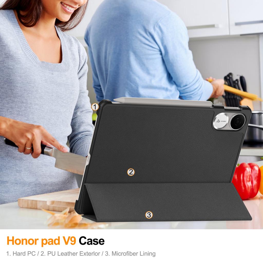 For Honor Pad V9 Case Anti-Drop Leather Stand Tablet Cover