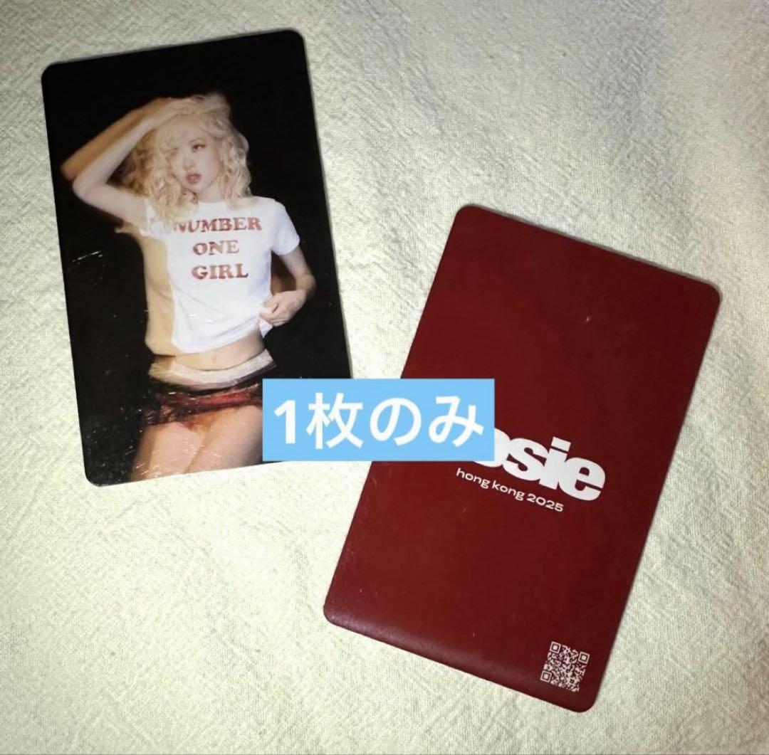 

[USED] BLACKPINK Rosé Rosie Hong Kong Pop-Up Exclusive Trading Card