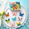Decorazioni commestibili a forma di farfalla in carta di riso per torte - Ostia per uso alimentare per cottura e guarnizione.