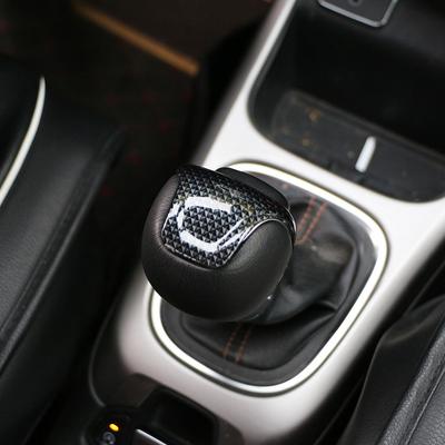 Cubierta de Perilla de Cambio de Marchas AT para Coche con Adorno de Lentejuelas para Jeep Compass 2017 - 2020 Renegade 2015-2025 Pegatina de Cubierta de Perilla de Cambio de Coche