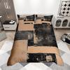 Homewish Grunge Ombre Duvet Cover Set 2pcs/3pcs, Watercolor Oil Painting Bedding, Modern Abstract Minimalist Quilt Cover Set
