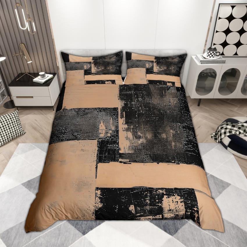 

Homewish Grunge Ombre Duvet Cover Set 2pcs/3pcs, Watercolor Oil Painting Bedding, Modern Abstract Minimalist Quilt Cover Set DE XS 100x135cm 2pcs&set