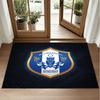 Sheffield Wednesday Design Crystal Velvet Rug Soft Decorative Mat for Bedroom Entrance