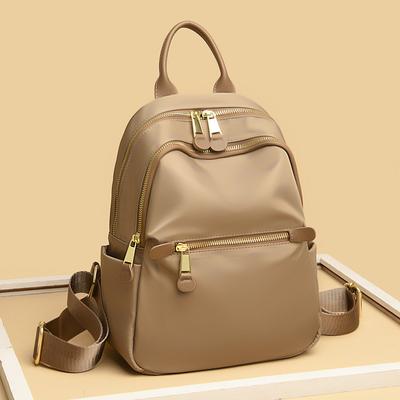 Rucsac de lux din piele naturală și oxford pentru femei, rucsac de călătorie la modă, rucsac portabil, geantă de umăr.