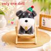 Plush Dog Christmas Ornament With Pp Cotton Filling Perfect For Holiday Decor Gift For Kids