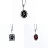 No Ip Punk Style Alloy Jewelry With Glass Rose Pendant For Men And Women Summer Fashion