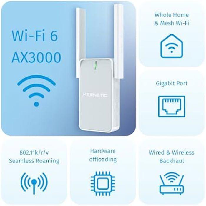 Amplificateur Wi-Fi 6 - KEENETIC - Buddy 6 - AX3000 - Port Gigabit Ethernet