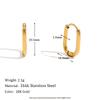 MamacitaSlay Classic Multi-Size U-Shape Hoops 18K Gold Plated Women's earrings Waterproof stainless steel women's jewelry