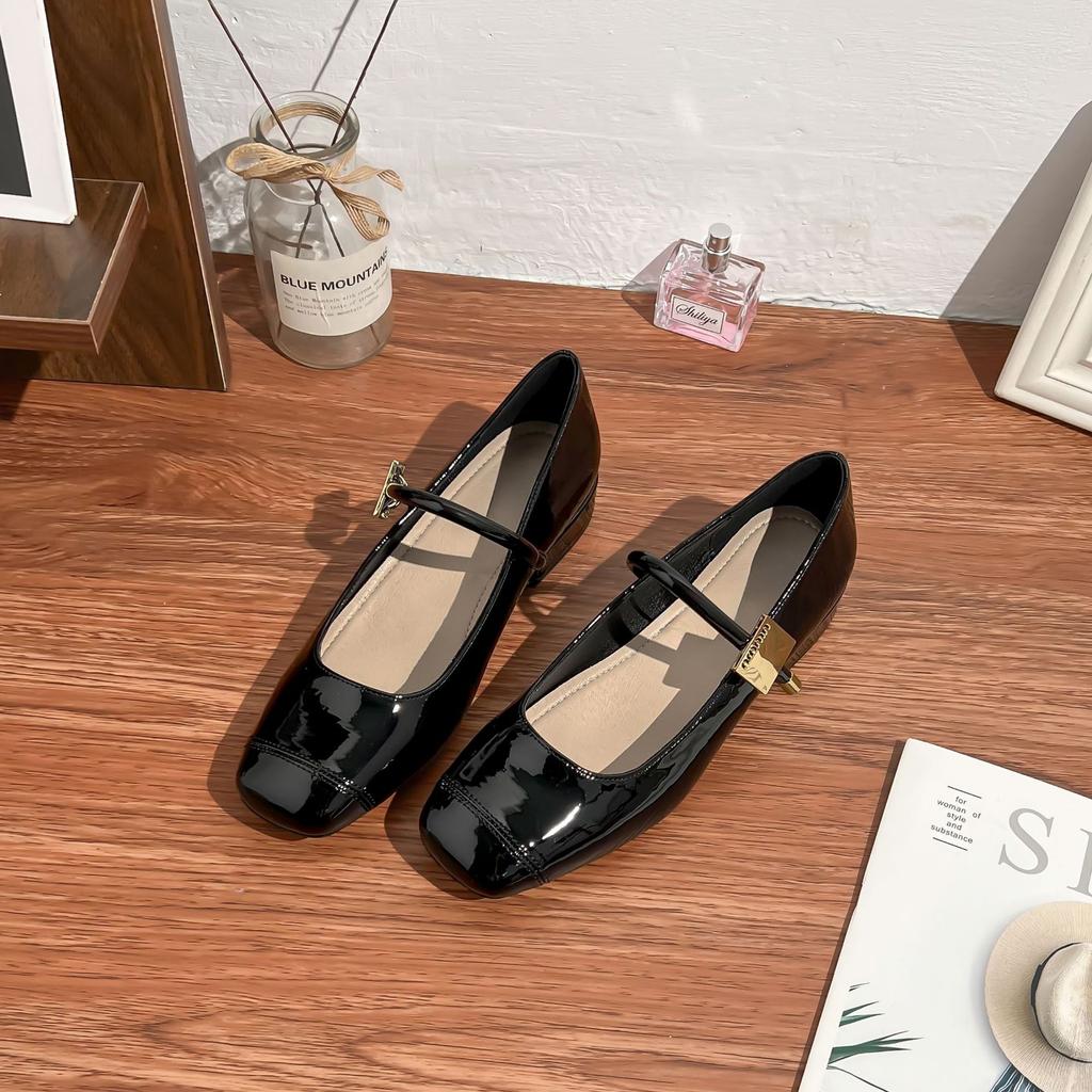 2025 spring and summer new French retro light mouth high heels women wear high-end sense versatile Mary Jane single shoes women