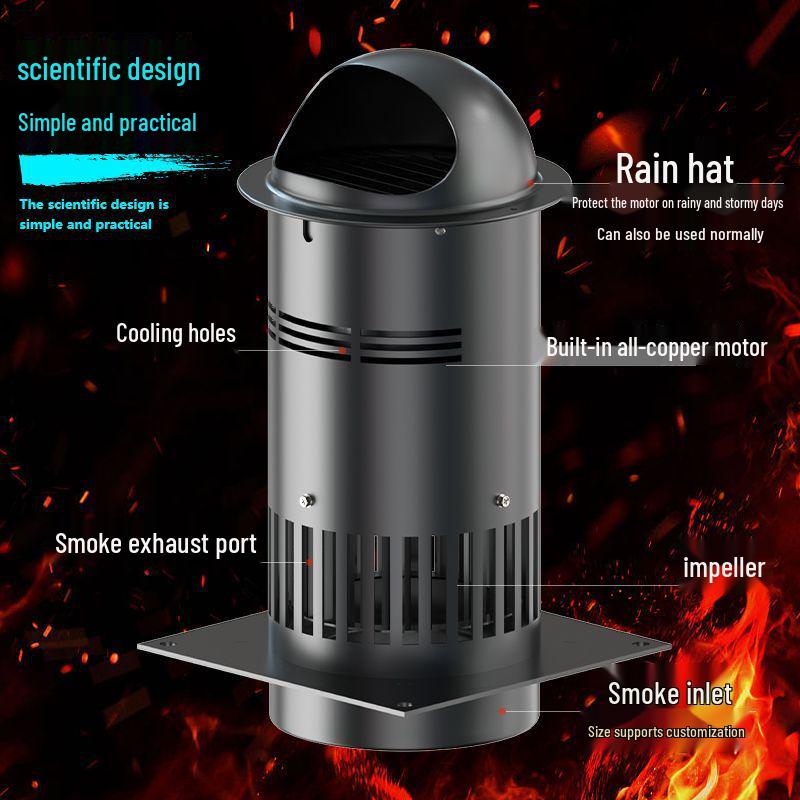 High-Temperature Resistant Fireplace Blower Fan for Pellet and Wood Stoves