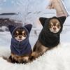 Warm Material Pet Winter Hats Adjustable Design Pet Hood Neck Warmer Dog Snood  Pet Headwear