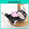 Plush Cat Keychain With Pink Butterfly Bow For Girls Gift And Accessories