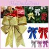 Elegant Christmas Ornaments With Glittering Bow Decorations For Holiday Cheer
