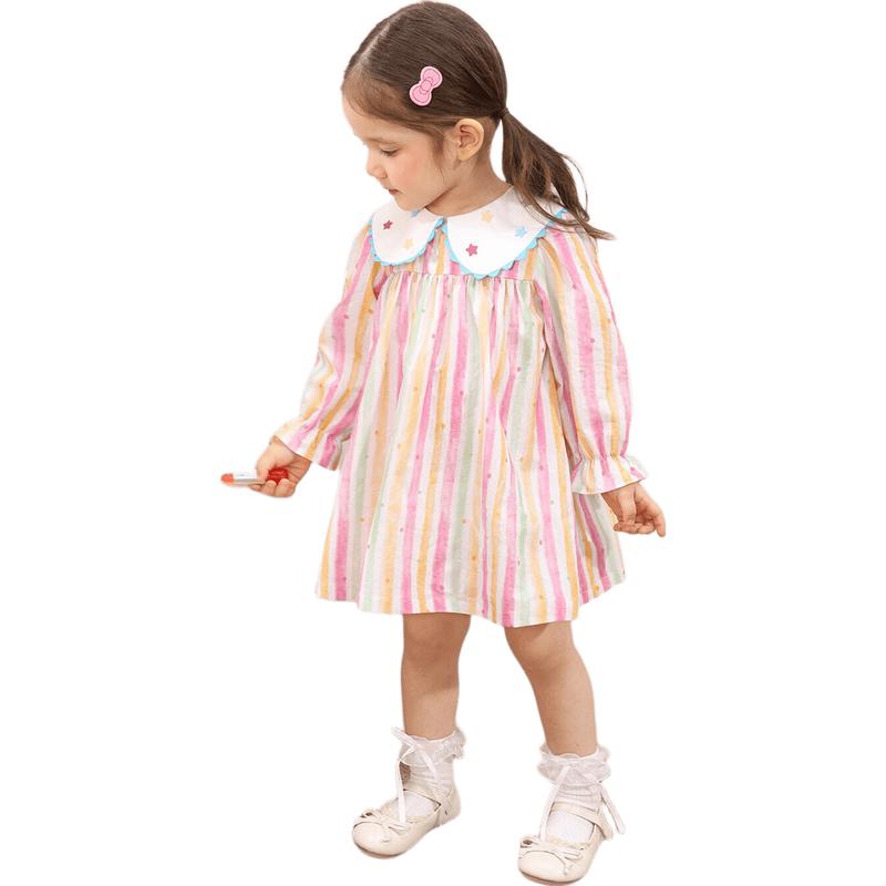 LUSON Baby Girl Rainbow Princess A-Line Dress 80