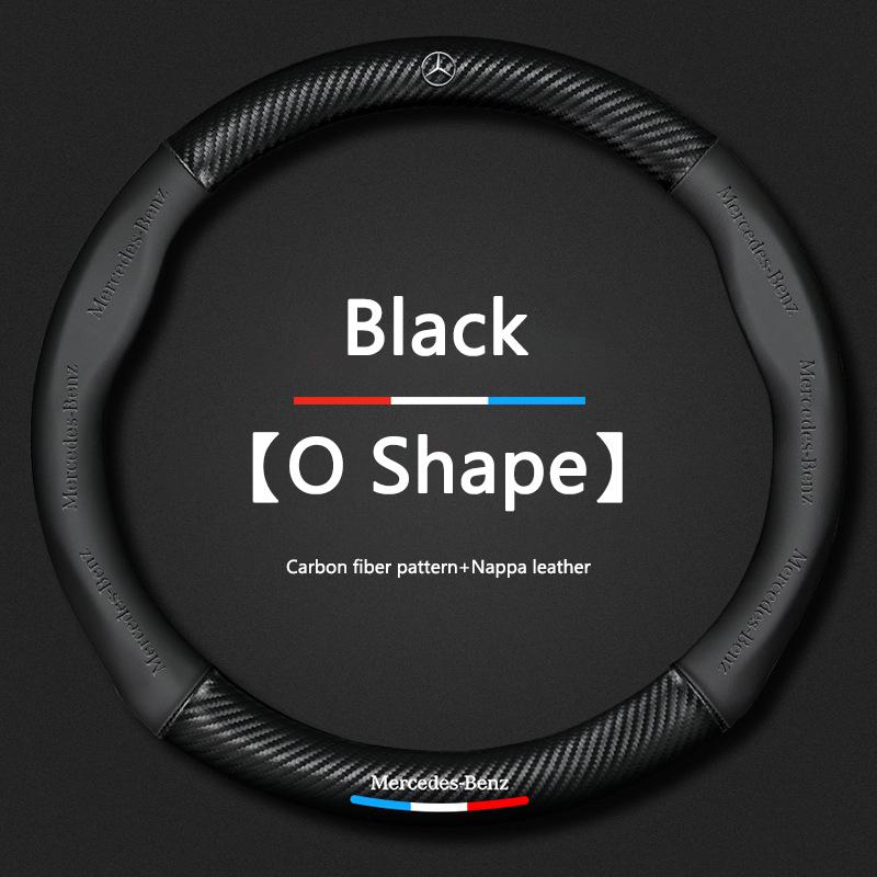 MEA4   Carbon fiber Car Steering Wheel Cover For Benz E Class S C A Glc Suv Eqc Gle Gla Eqe Amg Eq C63 E63 W204 W205 W203 Maybach V Eqv