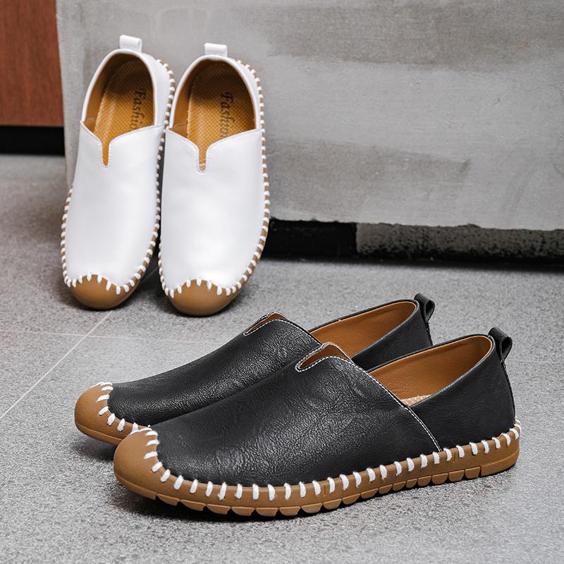 Leather Men Water Beach Sandals Summer Outdoor Casual Closed Toe Sports Sandals Non-slip Soft Hiking Wading Sneakers PLUS SIZE 48