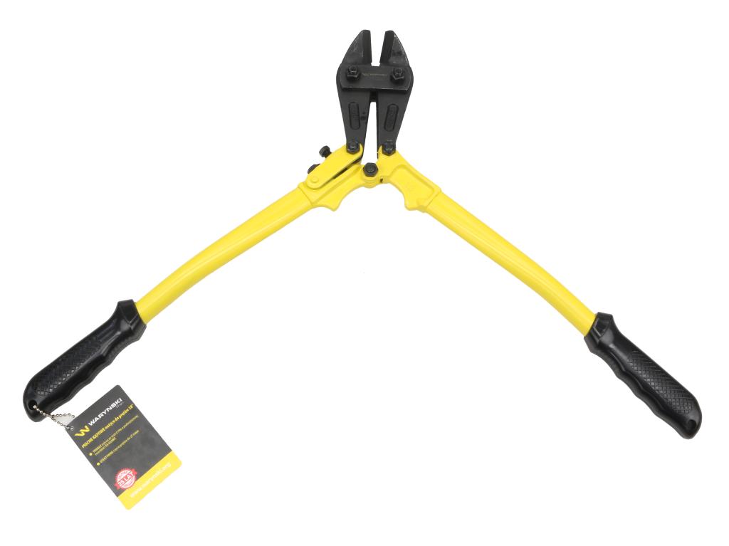 Forged 18" angle bolt cutters with CrMo steel blades, Waryński
