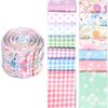 40 Stuks Jelly Stof voor Patchwork Strips Zacht Patchwork Stof 2,5 x 20 Inch Bloemen Patchwork Stof Rollen voor Patchwork en Naaien