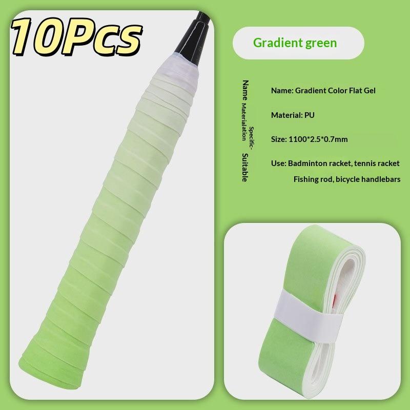 

10/20Pcs Tennis Racket Overgrip Sweat Band Absorption Grip Pu Badminton Racket Handle Grip Tennis Griptape Padel Racket Grip 10Pcs зелёный