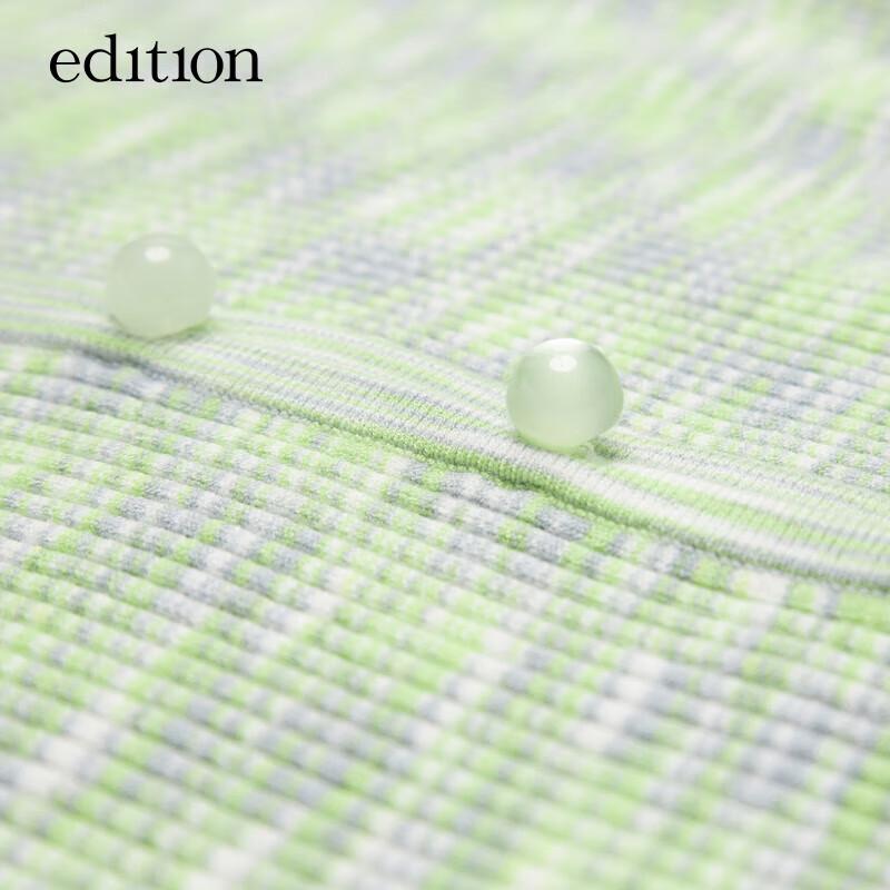 Edition Women's Blended Yarn V-Neck Short-Sleeve Knit Top