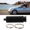 Bellows Boot Gaiter Pinion Boots Accessories Clamps Easy To Install Part Replacement Set Silicone+Metal Steering Rack