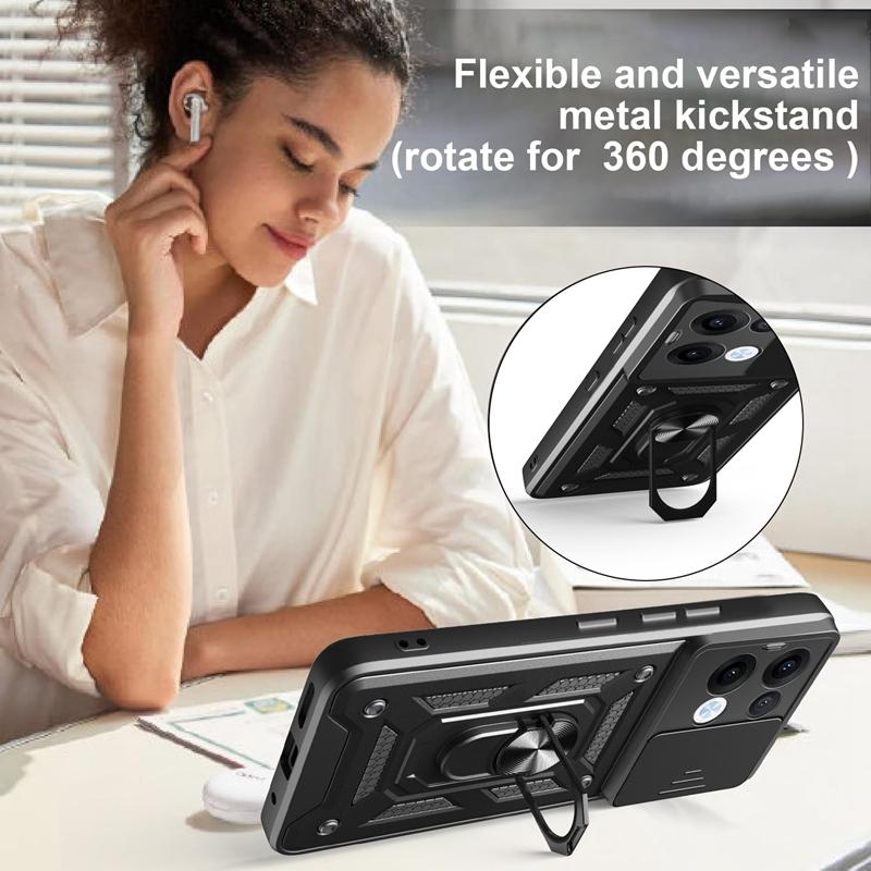 Für OPPO Reno 13 5G Hülle Magnetischer Halter Ring Stoßfestes Panzergehäuse Für Reno 13 Reno13 Kameraobjektiv Schutzhülle