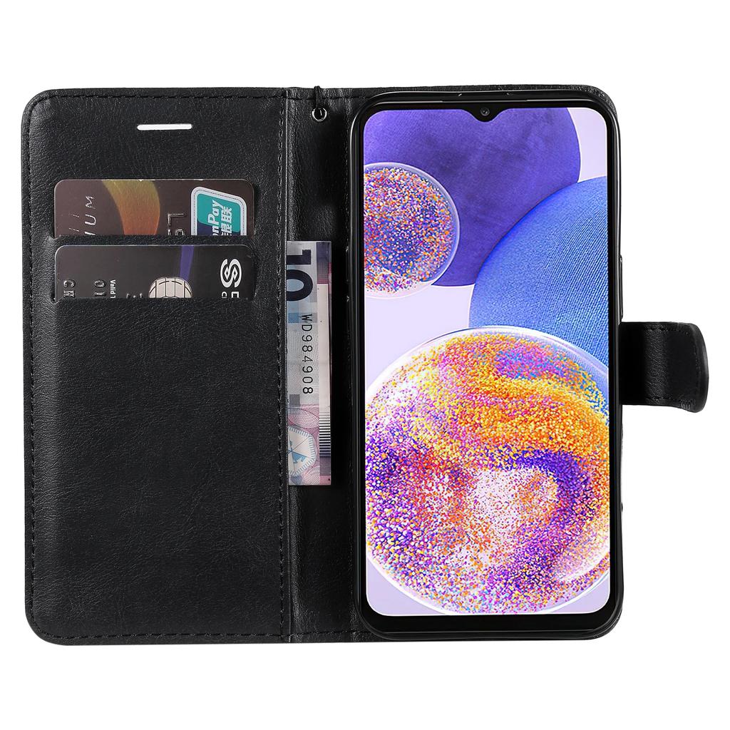 Simple Book Wallet Flip Case For OPPO A38 A58 A78 A98 A31 2020 F23 A8 A16S A54S A17 A1 5G Men Woman Capa Stand Phone Coque D06E