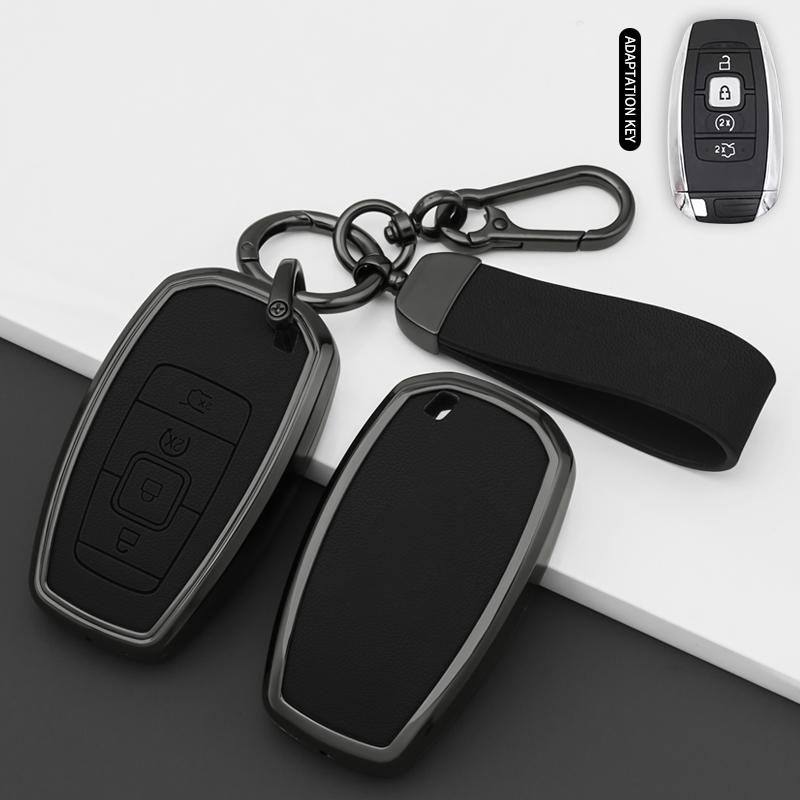 Zinc Alloy Car Smart Key Cover Case For Lincoln Continental Mkc Mkz Mkx Navigator Z Nautilus Aviator Corsair