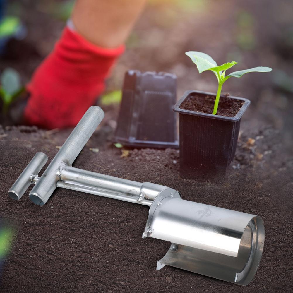Herramienta para plantar bulbos Transplanter de plántulas de plantas y árboles frutales Muestreador de suelo multifuncional para plantar, cavar, trasplantar